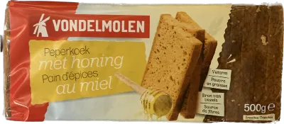Pain d'épices au miel tranché 500g