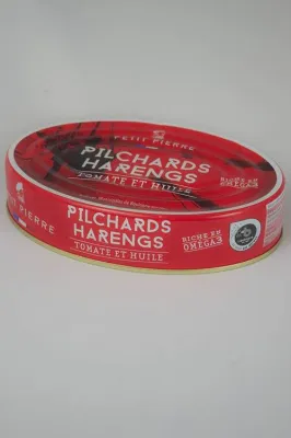 PILCHARDS HARENGS Tomate et Huile 367g